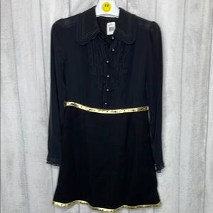 Coach Black Dress with Gold Accents NWT.
